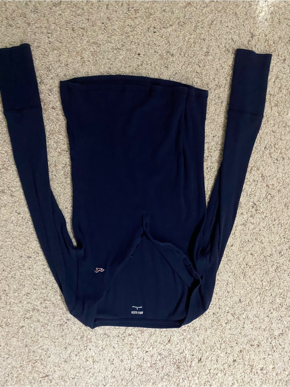 Hollister Navy Long Sleeve Tee